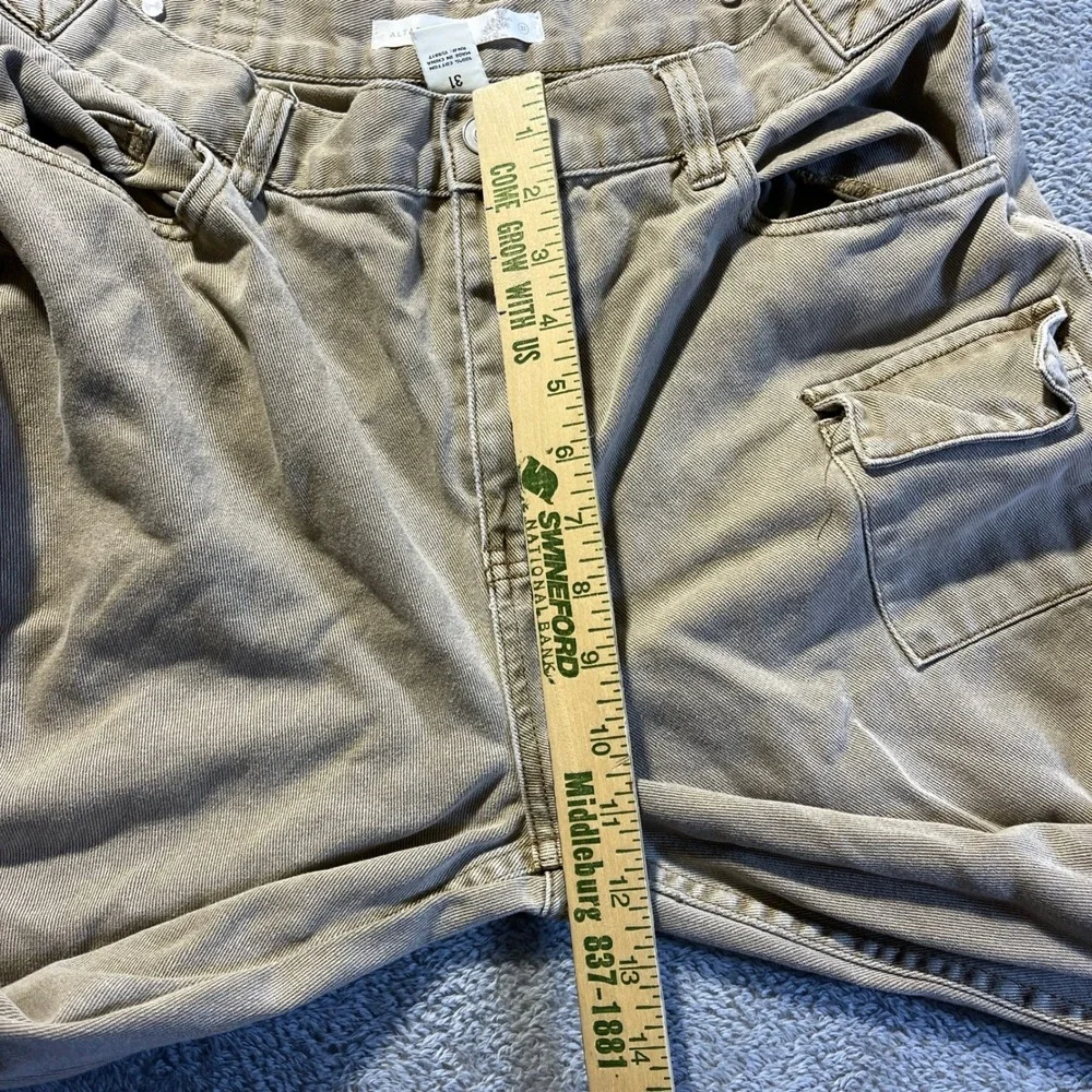 Altar° State Women's Khaki Cargo Pants‎ Size 31 Cotton Casual Utility Cargo